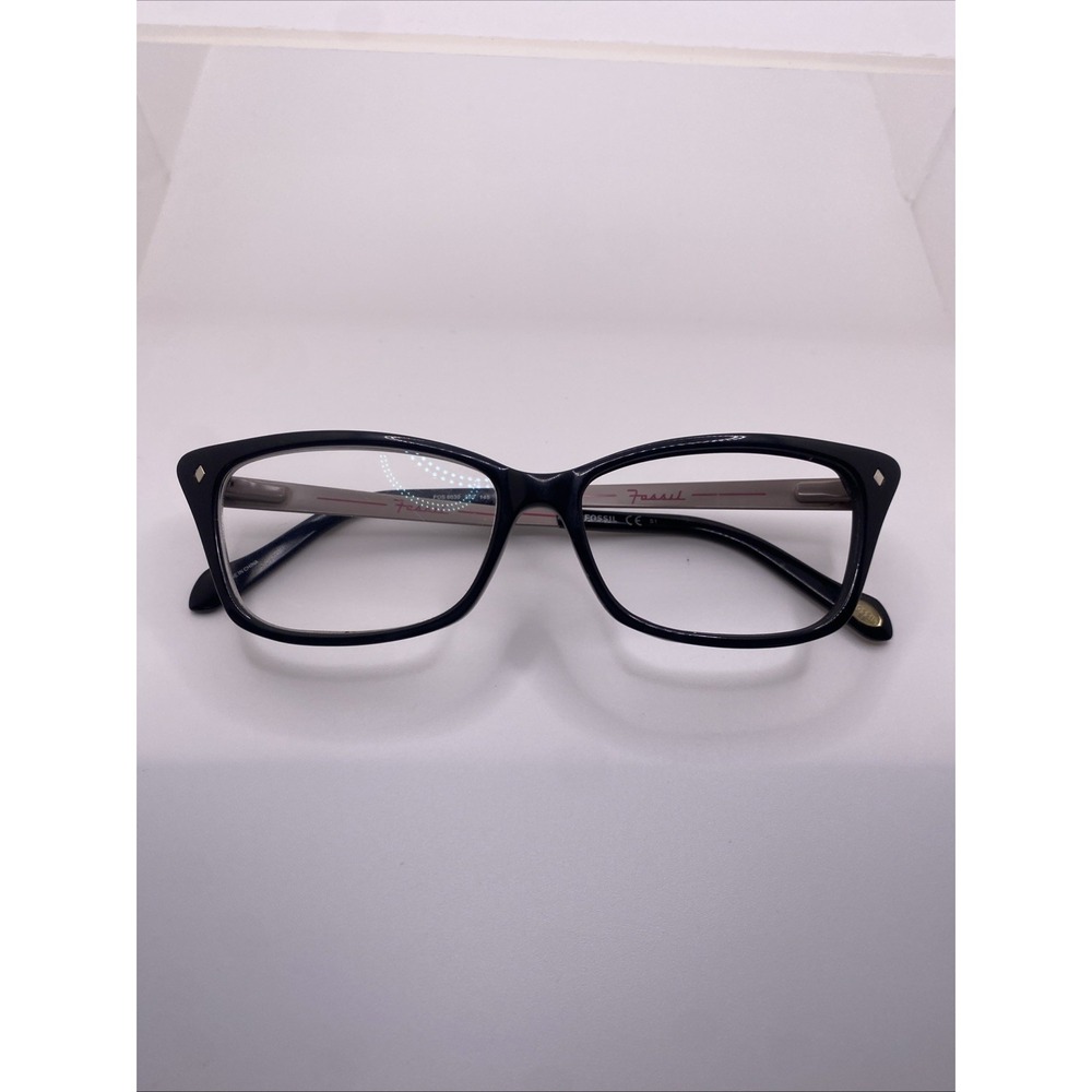 Fossil Eyeglasses FRAME ONLY FOS6030 Cat Eye 145 Black 896